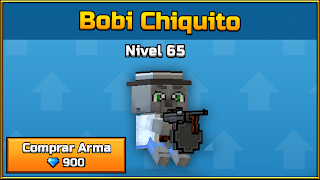 BOBICRAFT CHIQUITO EN PIXEL GUN 3D (Bobi Chiquito Skin Arma)